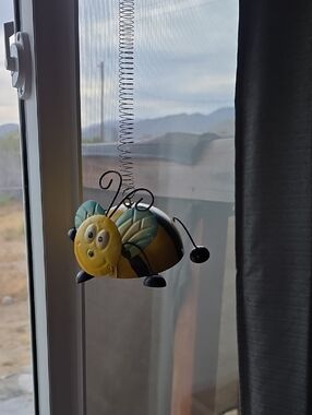 Yellow Bee Hanging Window Decor - Charming Spring Accent